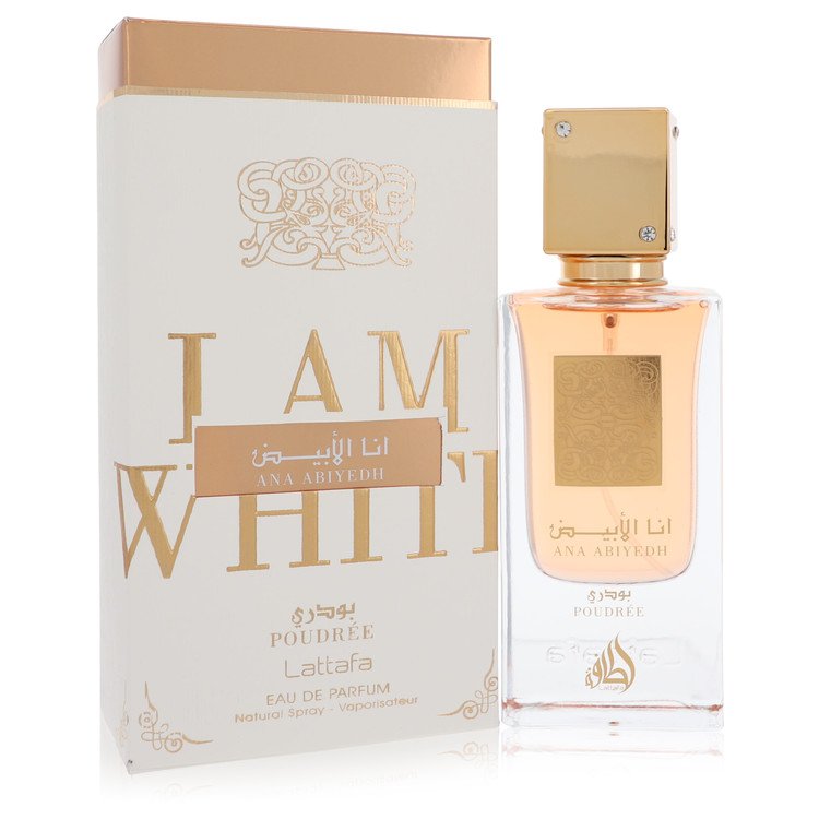 Ana Abiyedh I am White Poudree by Lattafa Eau De Parfum Spray (Unisex) 2 oz for Women - Fragrance Spice