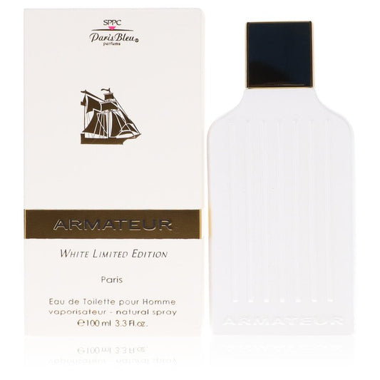 Armateur White  by Paris Bleu Eau De Toilette Spray 3.3 oz for Men - Fragrance Spice