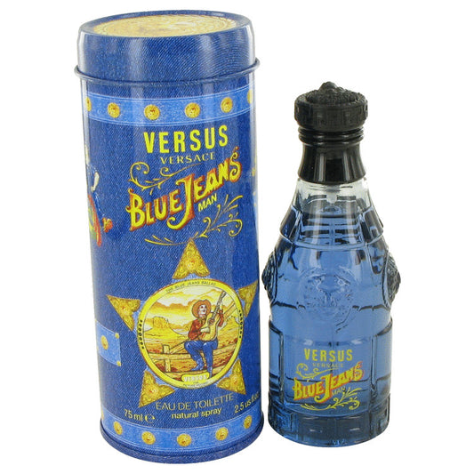 BLUE JEANS by Versace Eau De Toilette Spray (New Packaging) 2.5 oz for Men - Fragrance Spice