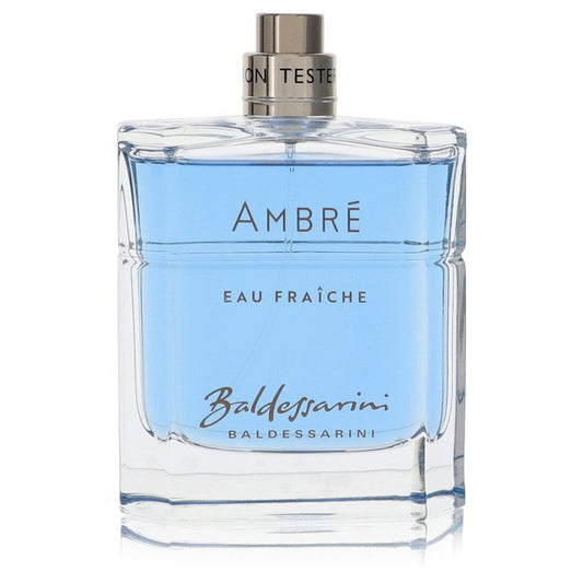 Baldessarini Ambre Eau Fraiche by Hugo Boss Eau De Toilette Spray (Tester) 3 oz for Men - Fragrance Spice