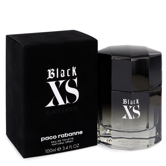 Black XS by Paco Rabanne Eau De Toilette Spray (2018 New Packaging) 3.4 oz for Men - Fragrance Spice