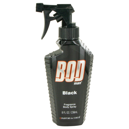 Bod Man Black by Parfums De Coeur Body Spray 8 oz for Men - Fragrance Spice
