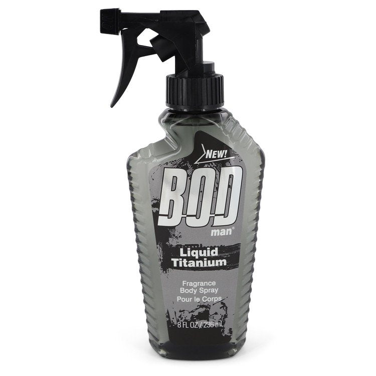 Bod Man Liquid Titanium by Parfums De Coeur Fragrance Body Spray 8 oz for Men - Fragrance Spice