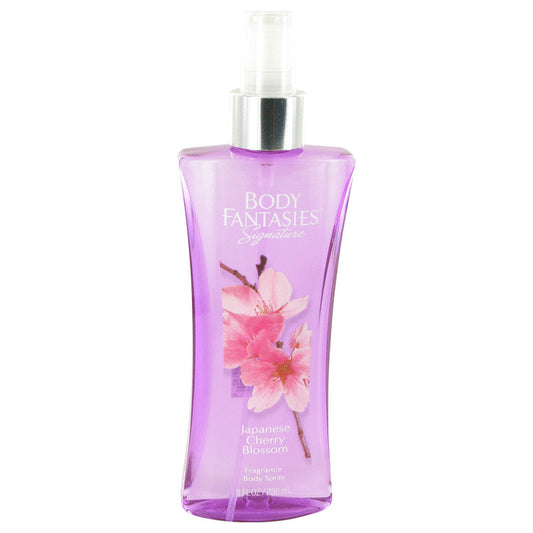 Body Fantasies Signature Japanese Cherry Blossom by Parfums De Coeur Body Spray 8 oz for Women - Fragrance Spice