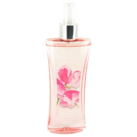 Body Fantasies Signature Pink Sweet Pea Fantasy by Parfums De Coeur Body Spray 8 oz for Women - Fragrance Spice