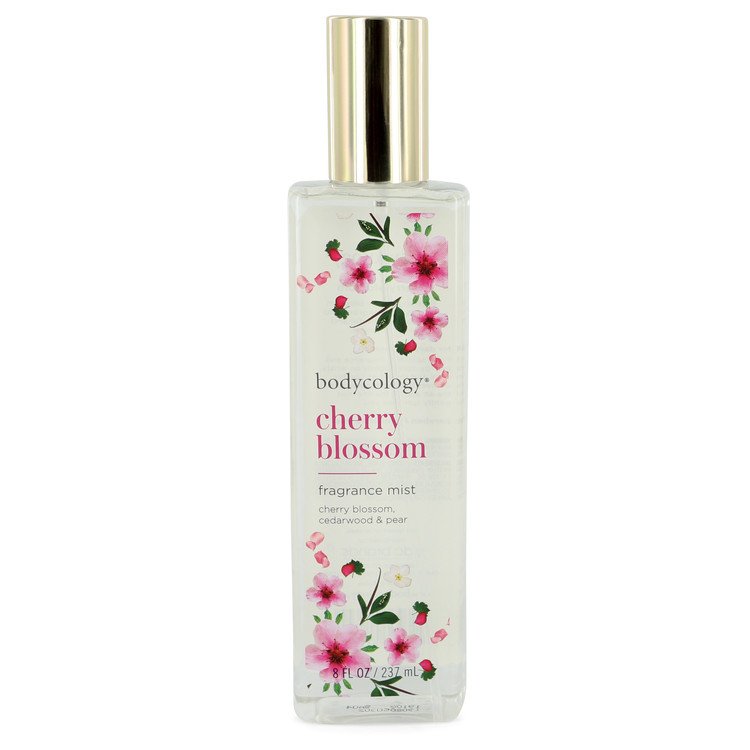 Bodycology Cherry Blossom Cedarwood and Pear by Bodycology Fragrance Mist Spray 8 oz for Women - Fragrance Spice