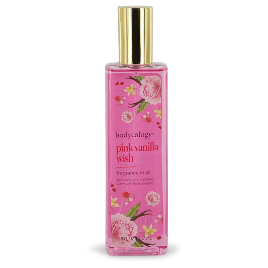 Bodycology Pink Vanilla Wish by Bodycology Fragrance Mist Spray 8 oz for Women - Fragrance Spice