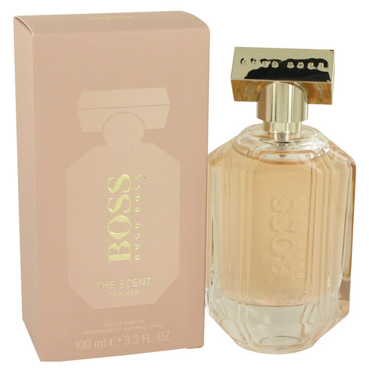 Boss The Scent by Hugo Boss Eau De Parfum Spray 3.3 oz for Women - Fragrance Spice