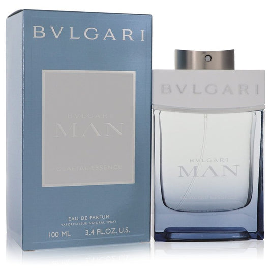 Bvlgari Man Glacial Essence by Bvlgari Eau De Parfum Spray 3.4 oz for Men - Fragrance Spice