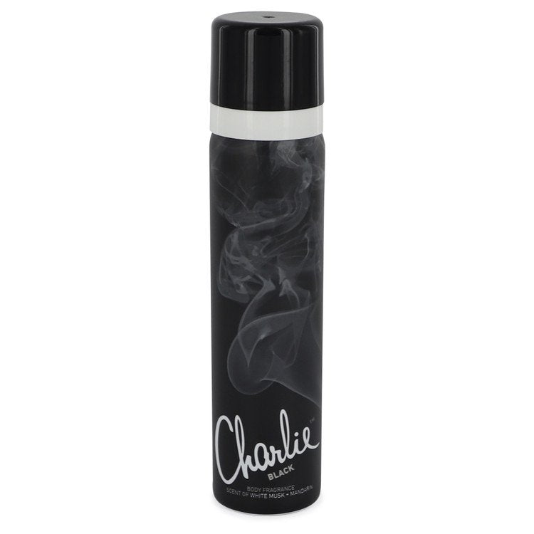 Charlie Black by Revlon Body Fragrance Spray 2.5 oz for Women - Fragrance Spice