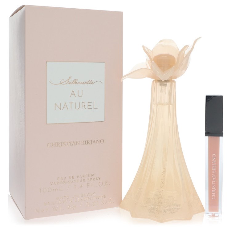 Christian Siriano Au Naturel by Christian Siriano Eau De Parfum Spray + 0.21 oz Nude Lip Gloss 3.4 oz for Women - Fragrance Spice