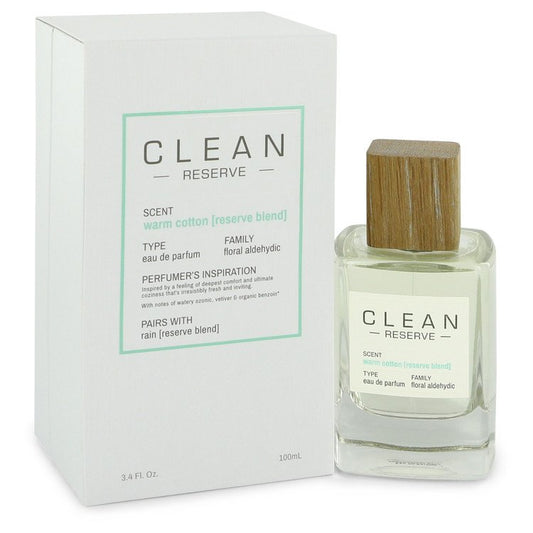 Clean Reserve Warm Cotton by Clean Eau De Parfum Spray 3.4 oz for Women - Fragrance Spice