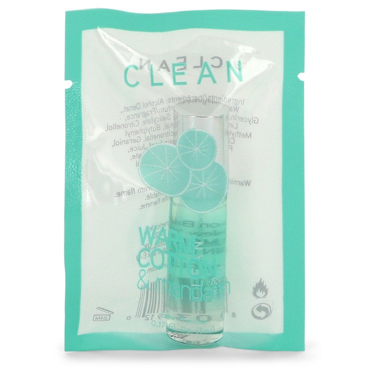 Clean Warm Cotton & Mandarine by Clean Mini Eau Fraichie Spray .17 oz for Women - Fragrance Spice