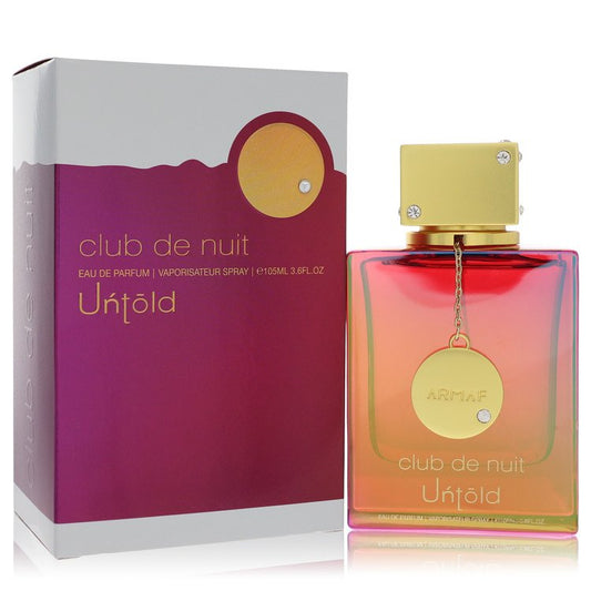 Club De Nuit Untold by Armaf Eau De Parfum Spray (Unisex) 3.6 oz for Women - Fragrance Spice