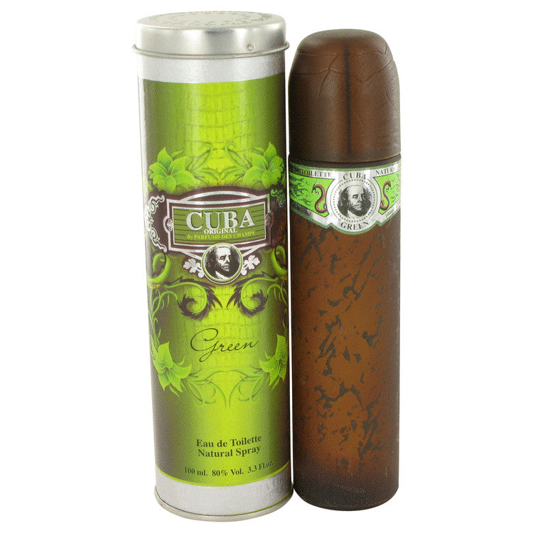 Cuba Green by Fragluxe Eau De Toilette Spray 3.4 oz for Men - Fragrance Spice