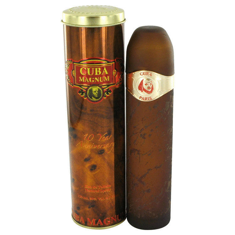 Cuba Magnum Red by Fragluxe Eau De Toilette Spray (unboxed) 4.3 oz for Men - Fragrance Spice