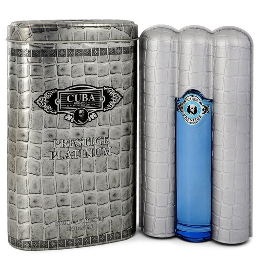 Cuba Prestige Platinum by Fragluxe Eau De Toilette Spray 3 oz for Men - Fragrance Spice
