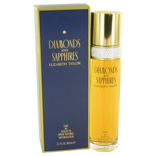 DIAMONDS & SAPHIRES by Elizabeth Taylor Eau De Toilette Spray 3.4 oz for Women - Fragrance Spice