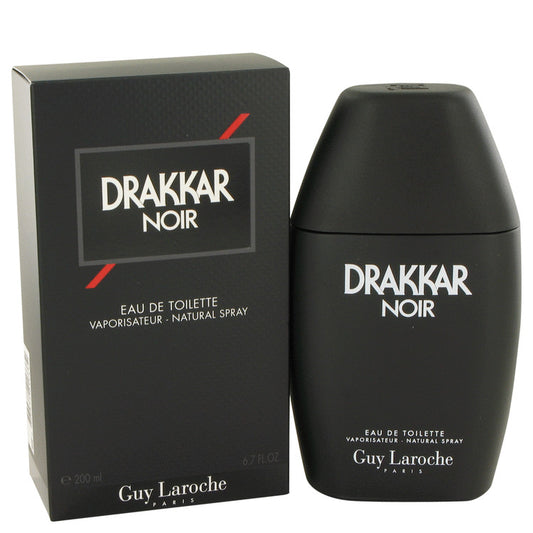 DRAKKAR NOIR by Guy Laroche Eau De Toilette Spray 6.7 oz for Men - Fragrance Spice