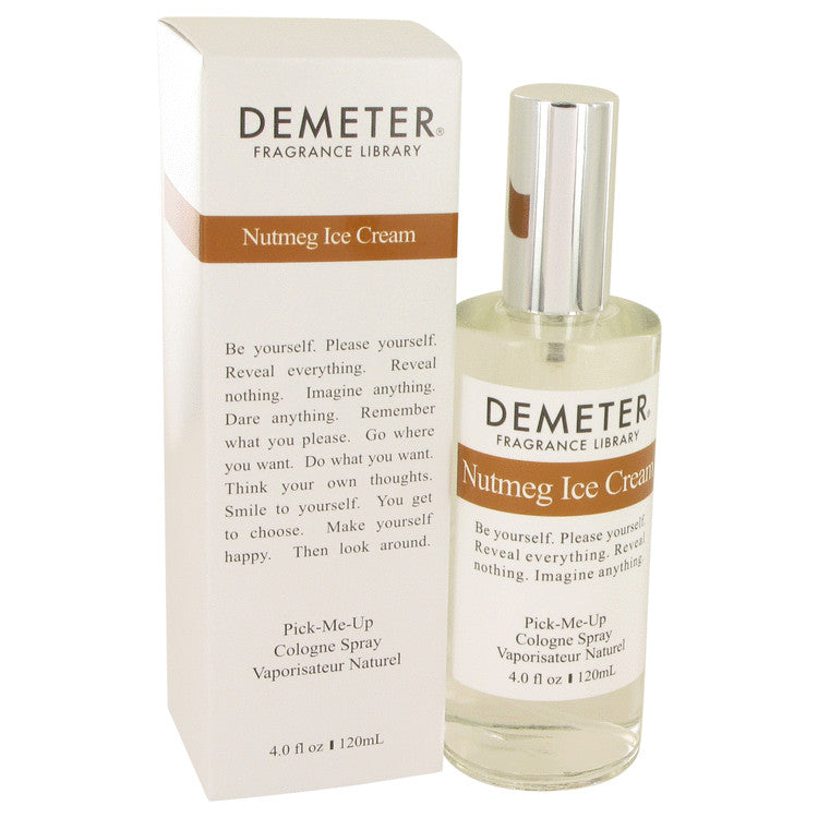 Demeter Nutmeg Ice Cream by Demeter Cologne Spray 4 oz for Women - Fragrance Spice