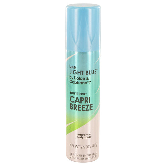Designer Imposters Capri Breeze by Parfums De Coeur Body Spray 2.5 oz for Women - Fragrance Spice