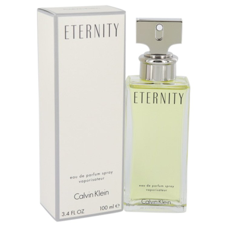 ETERNITY by Calvin Klein Eau De Parfum Spray 3.4 oz for Women - Fragrance Spice
