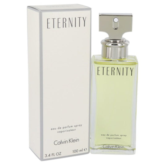 ETERNITY by Calvin Klein Eau De Parfum Spray 3.4 oz for Women - Fragrance Spice