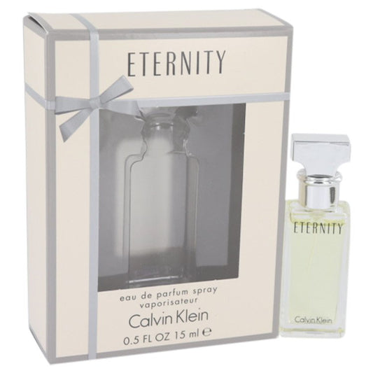 ETERNITY by Calvin Klein Eau De Parfum Spray .5 oz for Women - Fragrance Spice