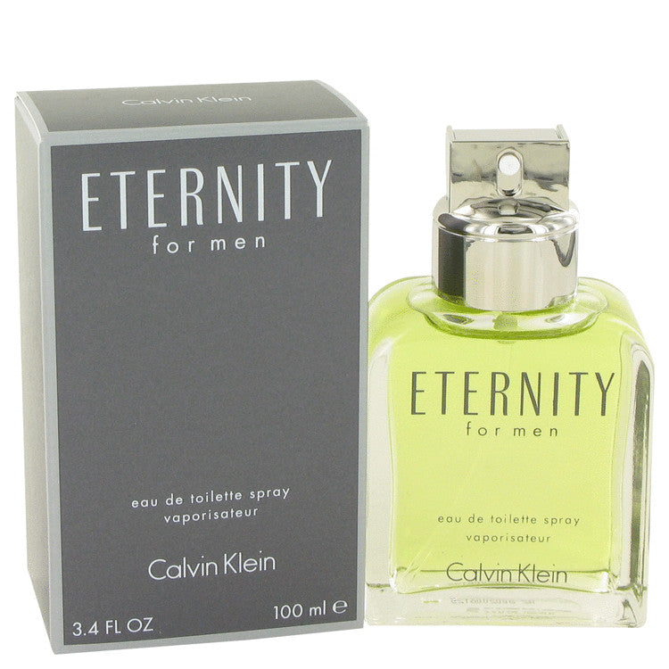 ETERNITY by Calvin Klein Eau De Toilette Spray 3.4 oz for Men - Fragrance Spice