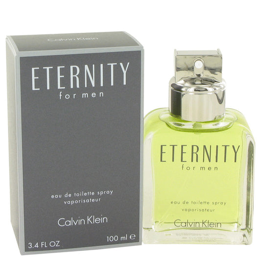 ETERNITY by Calvin Klein Eau De Toilette Spray 3.4 oz for Men - Fragrance Spice