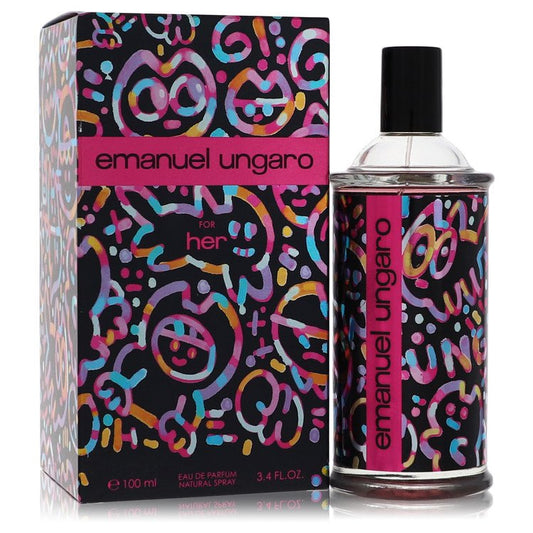 Emanuel Ungaro For Her by Ungaro Eau De Parfum Spray 3.4 oz for Women - Fragrance Spice