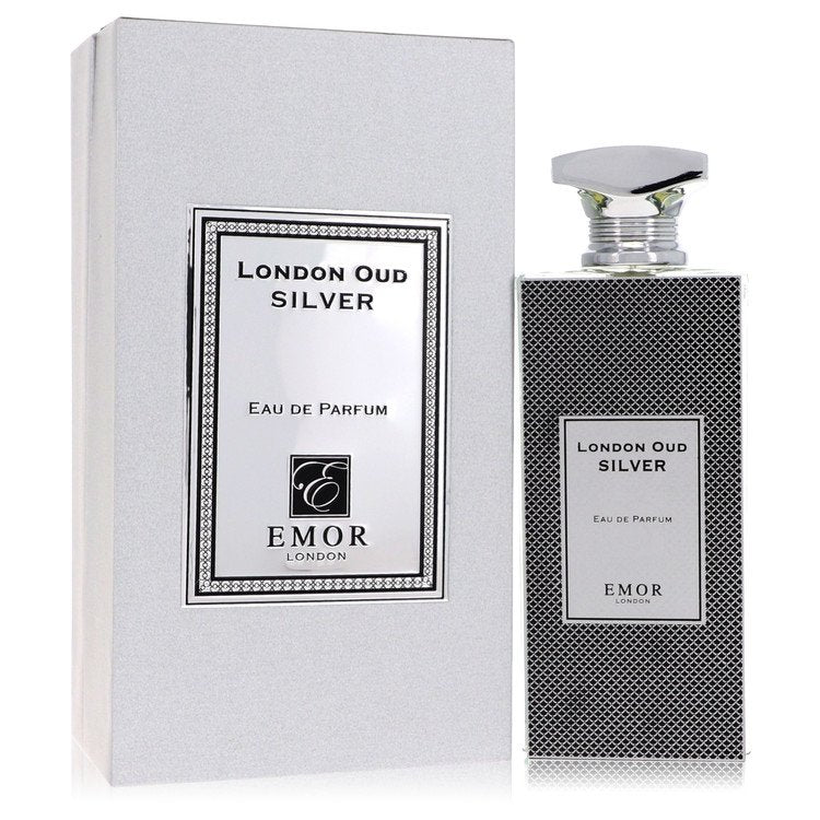 Emor London Oud Silver by Emor London Eau De Parfum Spray (Unisex) 4.2 oz for Men - Fragrance Spice