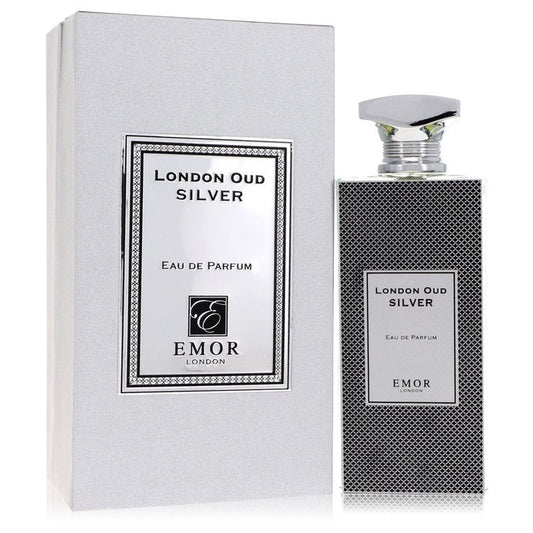 Emor London Oud Silver by Emor London Eau De Parfum Spray (Unisex) 4.2 oz for Men - Fragrance Spice