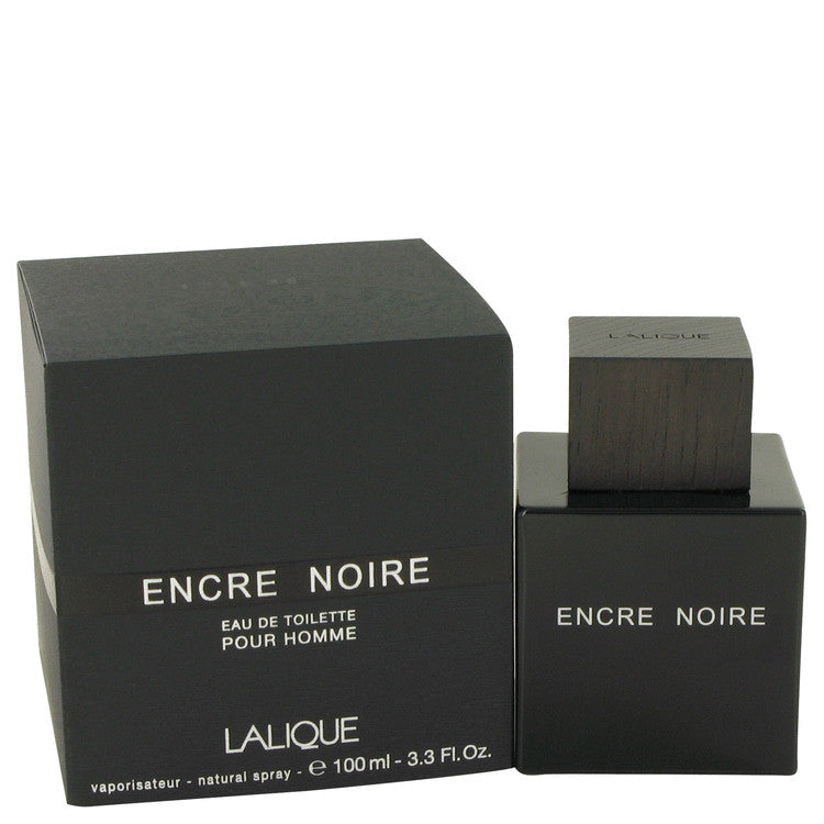 Encre Noire by Lalique Eau De Toilette Spray 3.4 oz for Men - Fragrance Spice