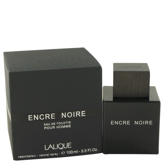 Encre Noire by Lalique Eau De Toilette Spray 3.4 oz for Men - Fragrance Spice