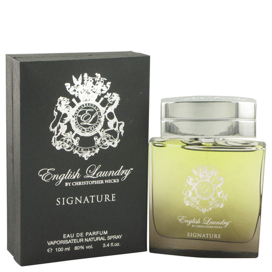 English Laundry Signature by English Laundry Eau De Parfum Spray 3.4 oz for Men - Fragrance Spice