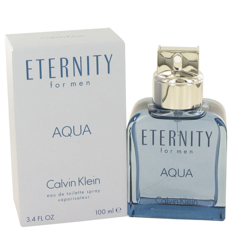 Eternity Aqua by Calvin Klein Eau De Toilette Spray 3.4 oz for Men - Fragrance Spice