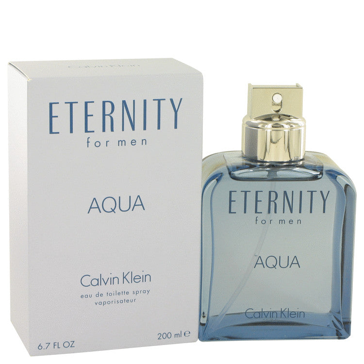 Eternity Aqua by Calvin Klein Eau De Toilette Spray 6.7 oz for Men - Fragrance Spice