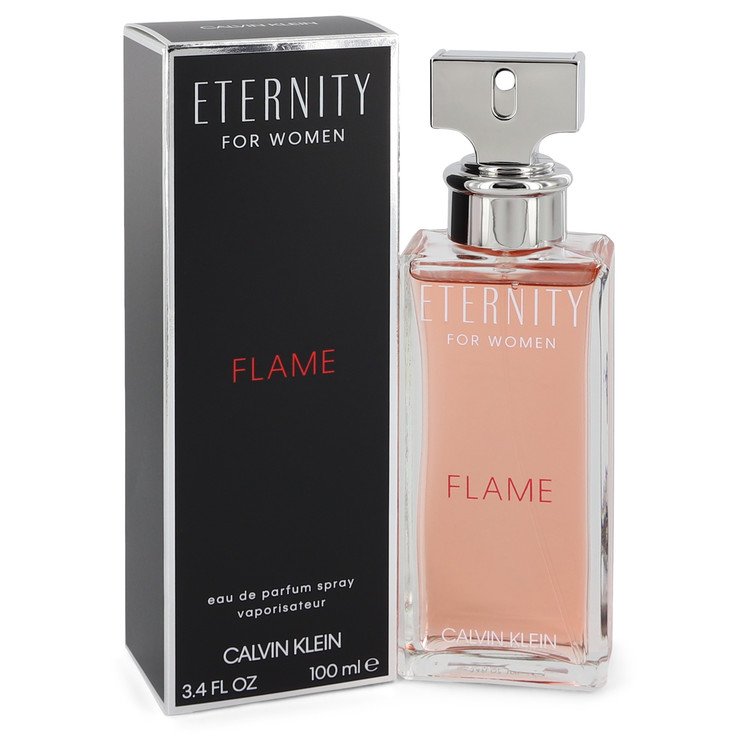 Eternity Flame by Calvin Klein Eau De Parfum Spray 3.4 oz for Women - Fragrance Spice