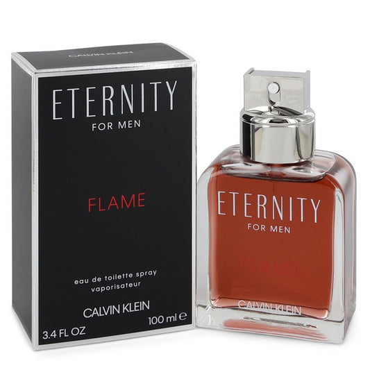 Eternity Flame by Calvin Klein Eau De Toilette Spray 3.4 oz for Men - Fragrance Spice