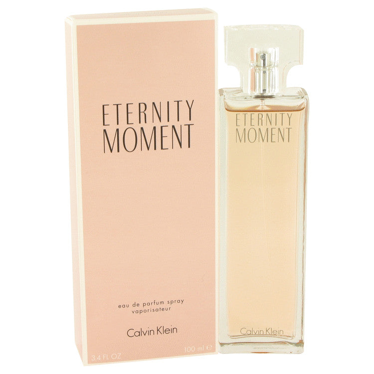 Eternity Moment by Calvin Klein Eau De Parfum Spray 3.4 oz for Women - Fragrance Spice