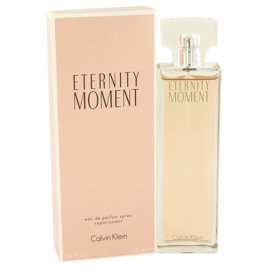 Eternity Moment by Calvin Klein Eau De Parfum Spray 3.4 oz for Women - Fragrance Spice