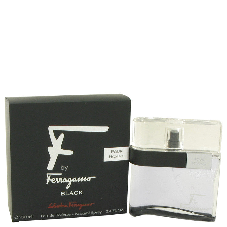 F Black by Salvatore Ferragamo Eau De Toilette Spray 3.4 oz for Men - Fragrance Spice