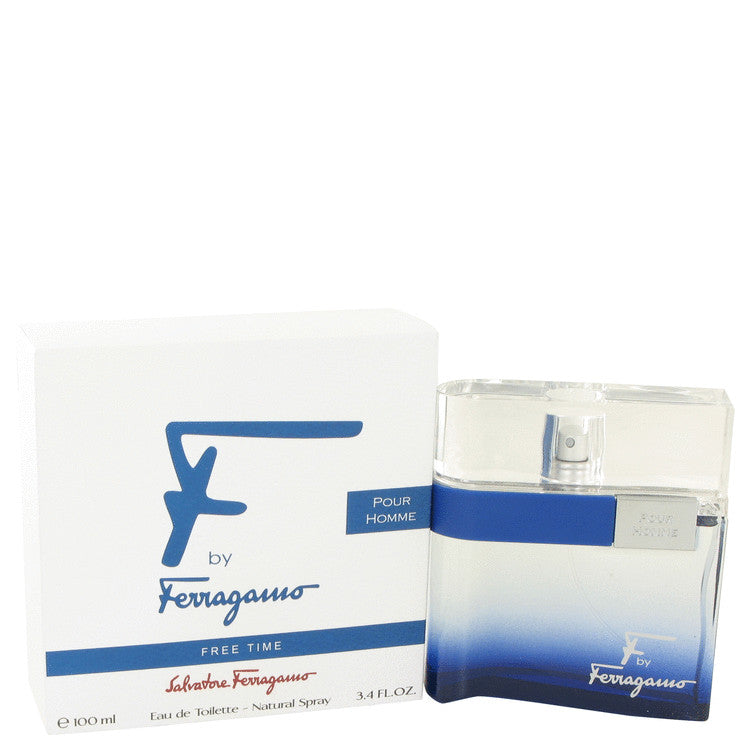 F Free Time by Salvatore Ferragamo Eau De Toilette Spray 3.4 oz for Men - Fragrance Spice