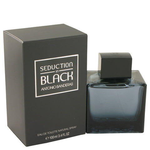 Seduction In Black by Antonio Banderas Eau De Toilette Spray 3.4 oz