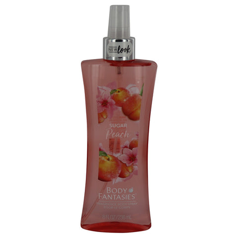Body Fantasies Signature Sugar Peach by Parfums De Coeur Body Spray 8 oz for Women