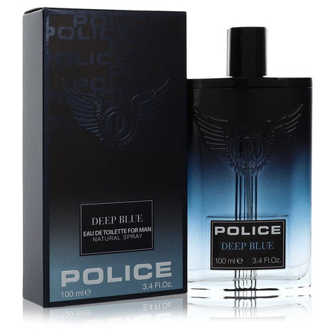 Police Deep Blue by Police Colognes Eau De Toilette Spray 3.4 oz for Men