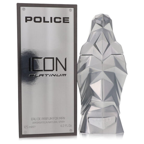 Police Icon Platinum by Police Colognes Eau De Parfum Spray 4.2 oz for Men