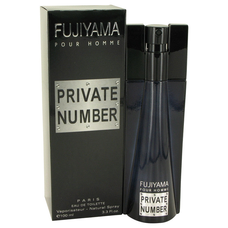 Fujiyama Private Number by Succes De Paris Eau De Toilette Spray 3.3 oz for Men - Fragrance Spice
