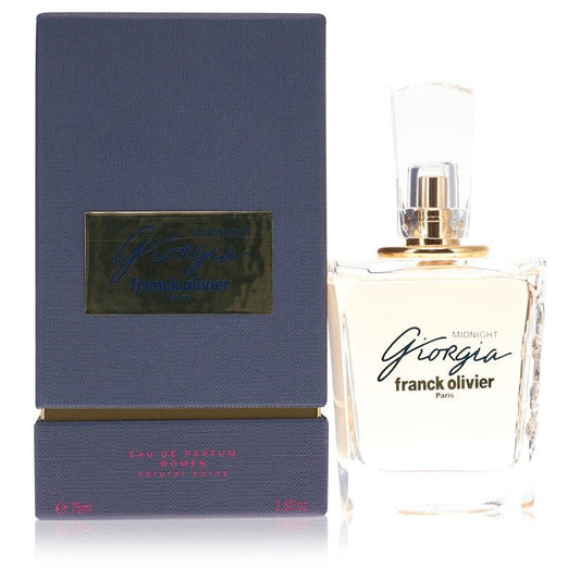 Giorgia Midnight by Franck Olivier Eau De Parfum Spray 2.5 oz for Women - Fragrance Spice